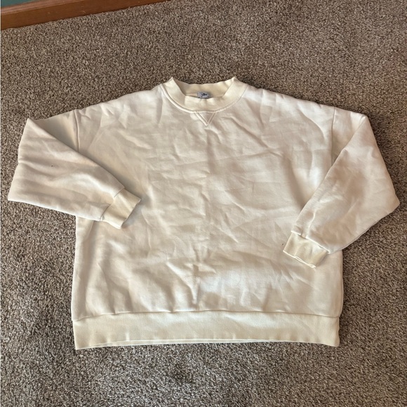 PacSun Cream Sweater with Red Text on the back - Picture 2 of 2